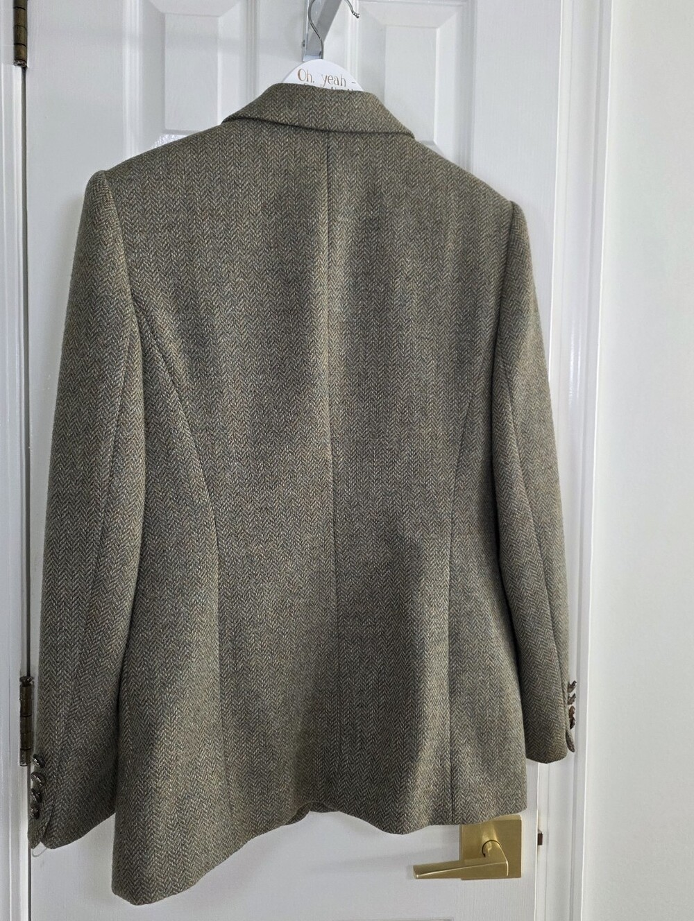 NEW Lauren Ralph Lauren Wool Tweed Blazer Riding Jacket Size 8 DEADSTOCK - Picture 3 of 16